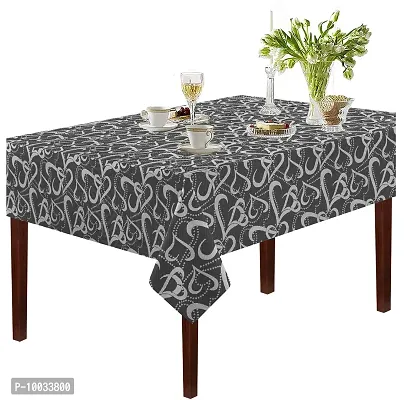 Oasis Home Collection Cotton YD Jacquard 6 Seater Table Cloth - Black Circular (Pack of 1)
