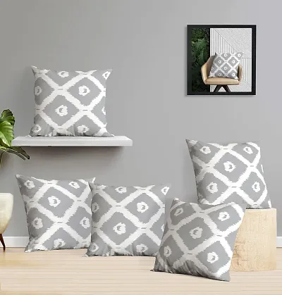 Oasis Home Collection Cotton Printed Cushion Cover (40X40 cm) - Pack of 5