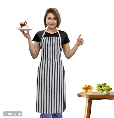 Oasis 100% Cotton Striped Kitchen Aprons-80cm*65cm (Pack of 1)