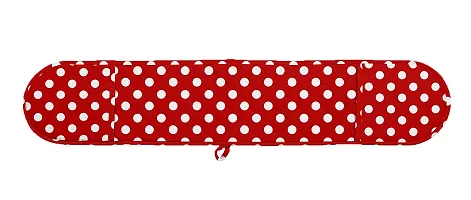 Oasis Home Collection Cotton Quilt Printed Oven Double Glove - Pack of 1 (Red)-thumb2