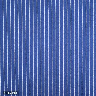 Oasis Home Collection Cotton Super Soft Yarn Dyed Striped Bed Sheet with Pillow Cover - Z. Blue-thumb2