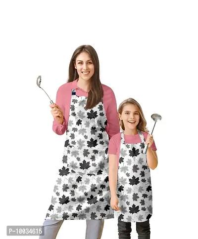 Oasis Home Collection Cotton Printed Parent and Kid Apron Combo set ( 1 Parent Apron, 1 Kid Apron) - Pack of 1