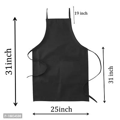 Oasis 100% Cotton Woven Checkerd Kitchen Aprons(Pack of 1)(Size:80*65 CM)-thumb3