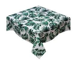 Oasis Home Collection Cotton Printed Leaf 2 Seater Table Cloth-thumb1