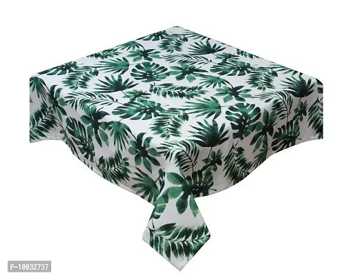 Oasis Home Collection Cotton Printed Leaf 2 Seater Table Cloth-thumb2