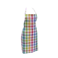 Oasis 100% Cotton Woven Big Checkerd Kitchen Aprons(Pack of 1)(Size:80*65 CM)-thumb3