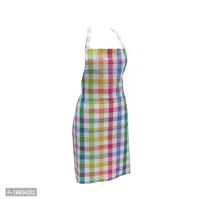 Oasis 100% Cotton Woven Big Checkerd Kitchen Aprons(Pack of 1)(Size:80*65 CM)-thumb4