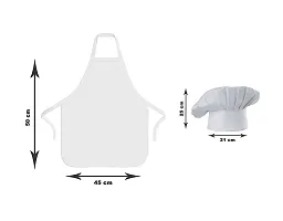 Oasis Home Collection Cotton Printed Unisex Kids Apron & Chef Cap - Pack of 1 (Combo 8)-thumb2