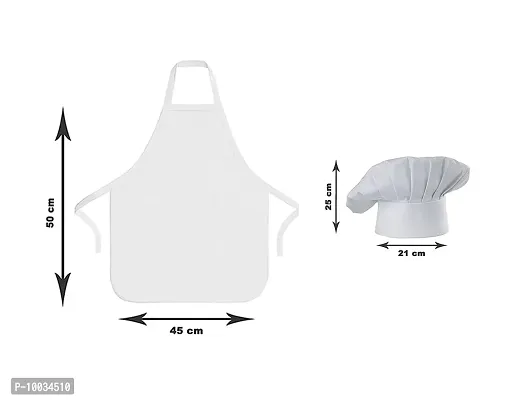 Oasis Home Collection Cotton Printed Unisex Kids Apron & Chef Cap - Pack of 1 (Combo 8)-thumb3