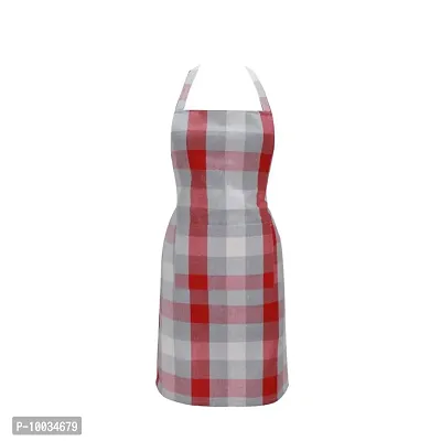 Oasis 100% Cotton Woven Big Checkerd Kitchen Aprons(Pack of 1)(Size:80*65 CM)-thumb4