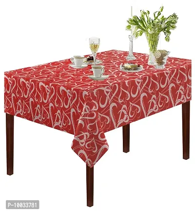 Oasis Home Collection Cotton YD Jacquard 6 Seater Table Cloth - Red Circular (Pack of 1)