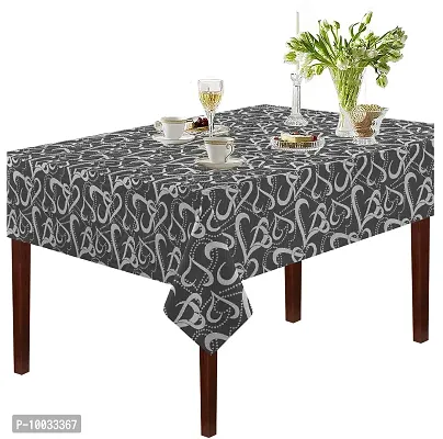 Oasis Home Collection Cotton YD Jacquard 4 Seater Table Cloth - Black Circular (Pack of 1)