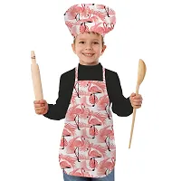 Oasis Home Collection Cotton Printed Pack of 1 Unisex Kids Apron & Chef Cap - Apron 1 + Chef Cap 1-thumb1