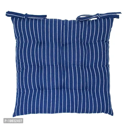 Oasis Home Collection Cotton YD Chair Cushion - Z Blue Stripe