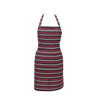 Oasis 100% Cotton Woven Striped Kitchen Aprons(Pack of 1)(Size:80*65 CM)-thumb3