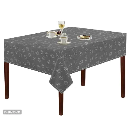 Oasis Home Collection Cotton YD Table Cloth - Grey Jacquard - 8 Seater (Pack of 1)-thumb0