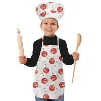 Oasis Home Collection Cotton Printed Unisex Kids Apron & Chef Cap - Pack of 1-thumb1