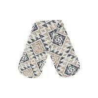 Oasis Home Collection Cotton Quilt Printed Oven Double Glove - Pack of 1 (Beige)-thumb1