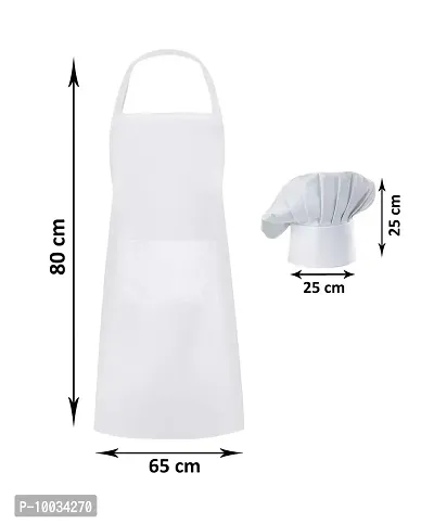 Oasis Home Collection Cotton splendiferous Apron with Chef Cap ( Apron 1 + Chef Cap 1 ) - Pack of 1-thumb2