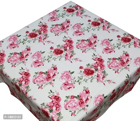 Oasis Home Collections Cotton Printed Table Cloth - 4 Seater - T Rose-thumb2