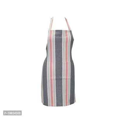 Oasis 100% Cotton Woven Striped Kitchen Aprons(Pack of 1)(Size:80*65 CM)-thumb4