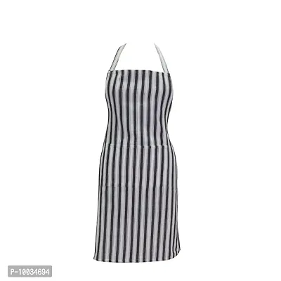 Oasis 100% Cotton Woven Striped Kitchen Aprons(Pack of 1)(Size:80*65 CM)-thumb4