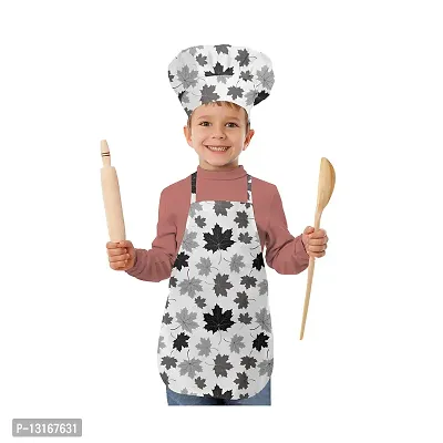 Trendy Printed Unisex Kids Apron And Chef Cap - Pack of  1-thumb2