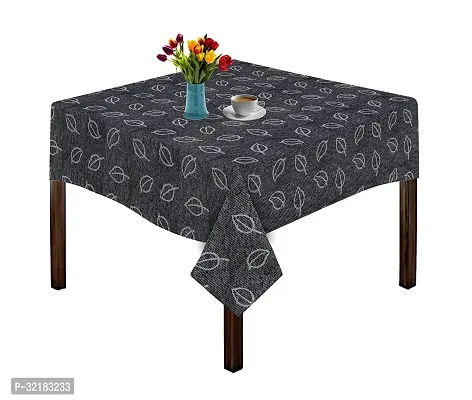 Trendy Cotton Yarn Dyed Jacquard 2 Seater Table Cloth (40 X 40 Inch; Black) ( Pack of - 1 ) Size 40 in x 40 in