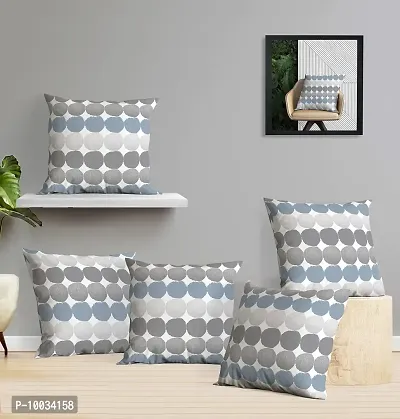 Oasis Home Collection Cotton Printed Cushion Covers ( 40 X 40 cm ) - Pack of 5 (G.Coin)