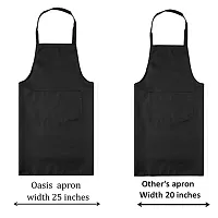 Oasis 100% Cotton Leaf Printed Kitchen Aprons-80cm*65cm(Pack of 1)-thumb1