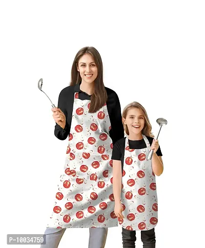 Oasis Home Collection Cotton Printed Parent and Kid Apron Combo set ( 1 Parent Apron, 1 Kid Apron) - Pack of 1-thumb0