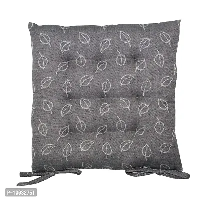 Oasis Home Collection Cotton YD Chair Cushion - (Black Jacquard)-thumb0