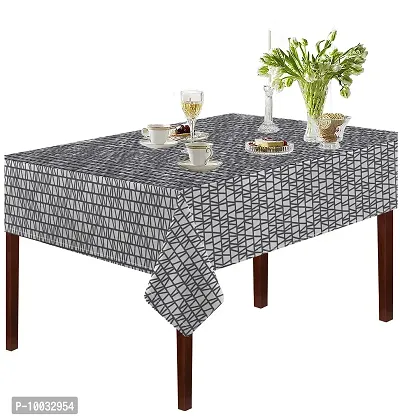 Oasis Home Collecton Cotton Printed Table Cloth - Grey - 4 Seater