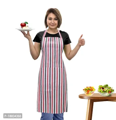 Oasis 100% Cotton Woven Striped Kitchen Aprons(Pack of 1)(Size:80*65 CM)