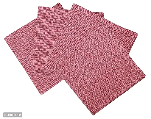 Oasis Home Collection Premium Qaulity Cotton Yarn Dyed Napkins - YD Red Diamond (Pack of 4)-thumb0