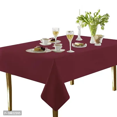 Oasis Home Collection Cotton Solid Table Cloth - 4 Seater - Purple