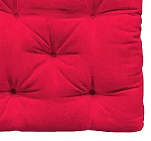 Oasis Home Collections Cotton Box Cushion ( Red, 16 x 16 inch)-thumb1