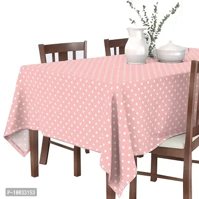 Oasis Home Collections Cotton Printed Table Cloth - 4 Seater- Pink-thumb0