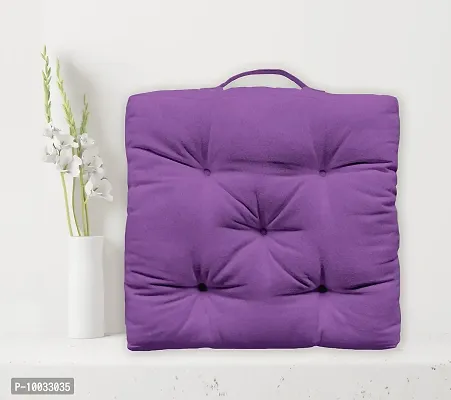 Oasis Home Collections Cotton Box Cushion - 16 x 16 - Purple