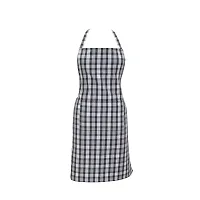 Oasis Home Collection Cotton YD Checkered Free Size Apron with Big Center Pocket - Grey-thumb2