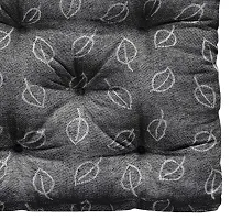 Oasis Home Collection Cotton Shell Filled with Natural Cotton YD Floor Cushion - Black Jacquard-thumb1