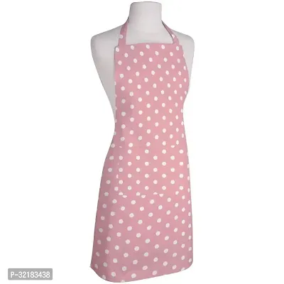 Cotton Printed Apron - Pink Size Free Size