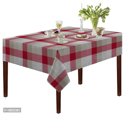 Oasis Home Collection Cotton YD Table Cloth - T Red - 8 Seater (Pack of 1)