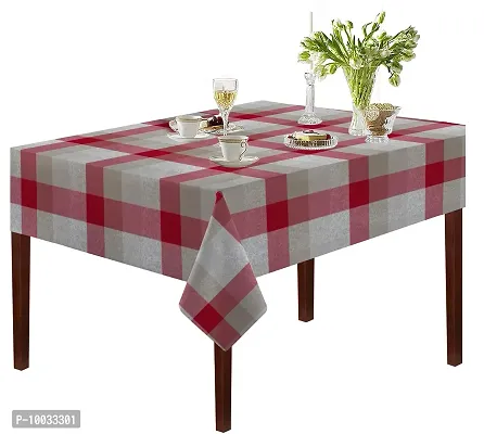 Oasis Home Collection Cotton YD Table Cloth - T Red - 8 Seater (Pack of 1)-thumb0