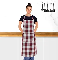 Oasis Home Collection Cotton YD Free Size Apron with Big Center Pocket-thumb2