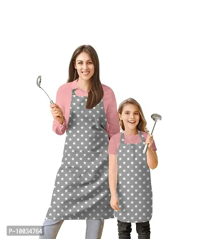 Oasis Home Collection Cotton Printed Parent and Kid Apron Combo set( 1 Parent Apron, 1 Kid Apron) - Pack of 1-thumb0