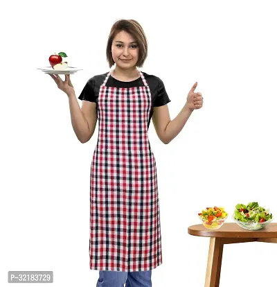 Stylish Cotton Jacquard Free Size Apron - 65 x 80 cm