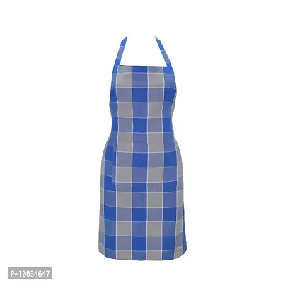 Oasis 100% Cotton Woven Big Checkerd Kitchen Aprons(Pack of 1)(Size:80*65 CM)-thumb4