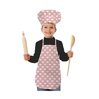 Trendy Printed Unisex Kids Apron And Chef Cap - Pack of  1-thumb1