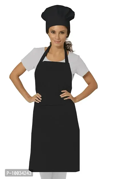 Oasis Home Collection Cotton splendiferous Apron with Chef Cap ( Apron 1 + Chef Cap 1 ) - Pack of 1-thumb0